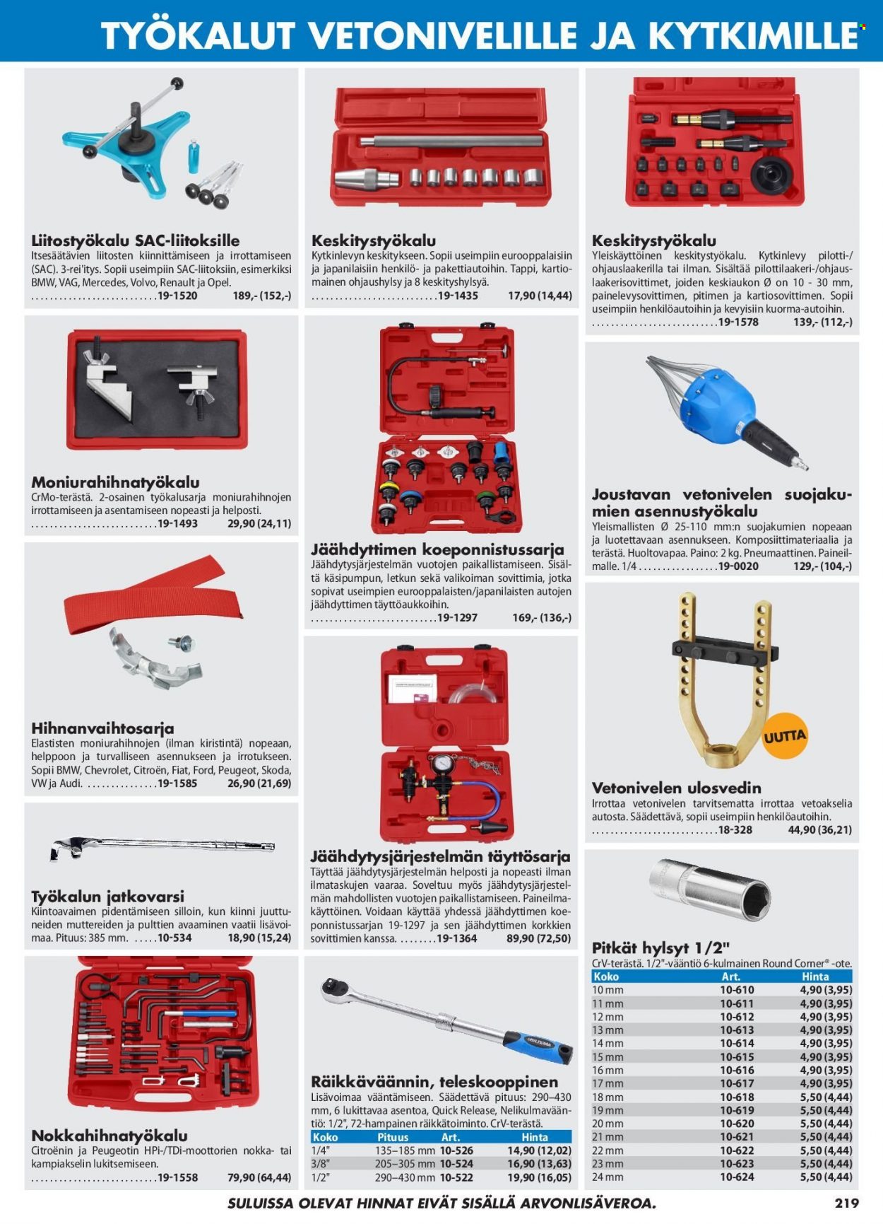 Biltema tarjoukset. Sivu 219