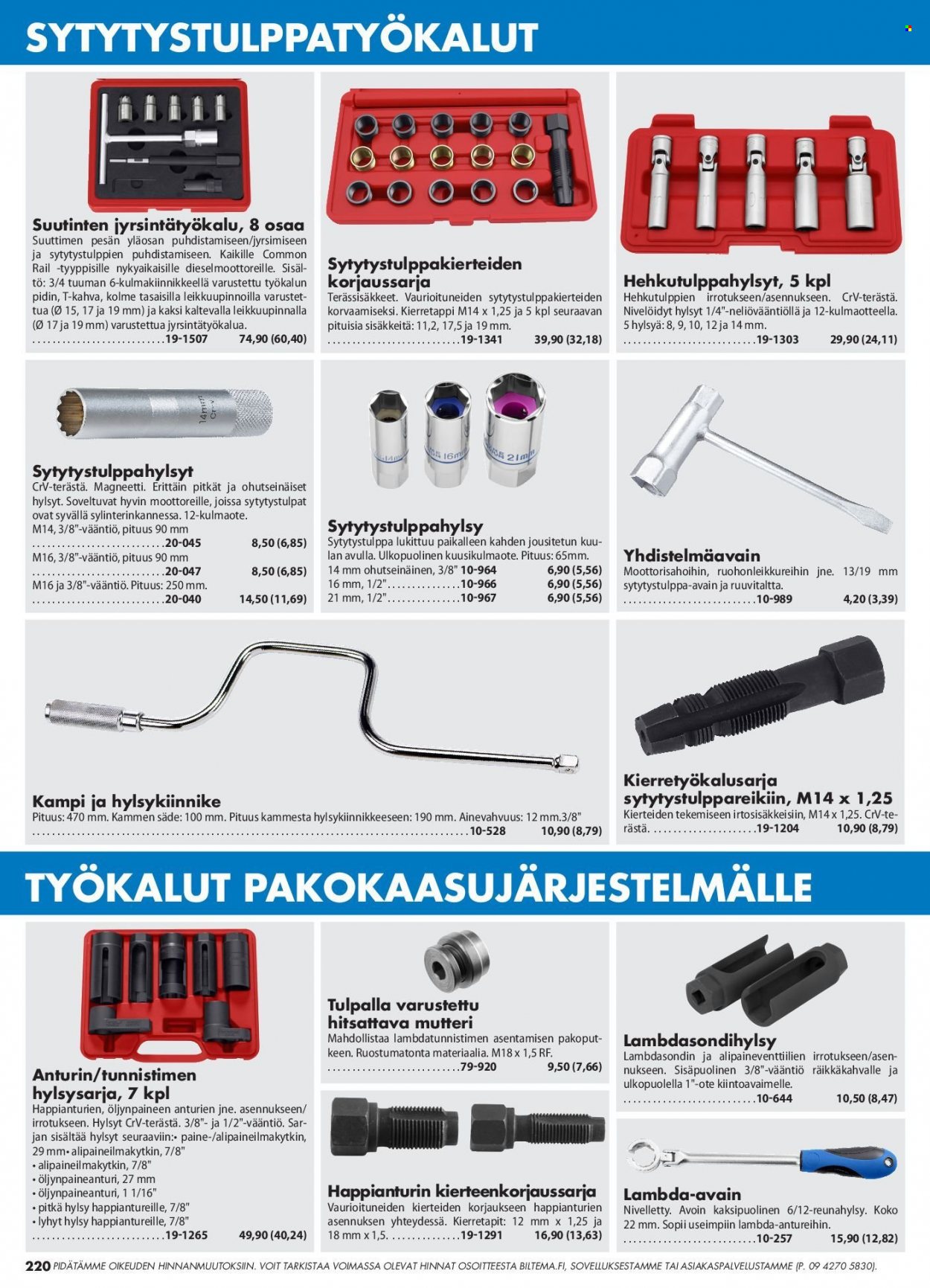 Biltema tarjoukset. Sivu 220