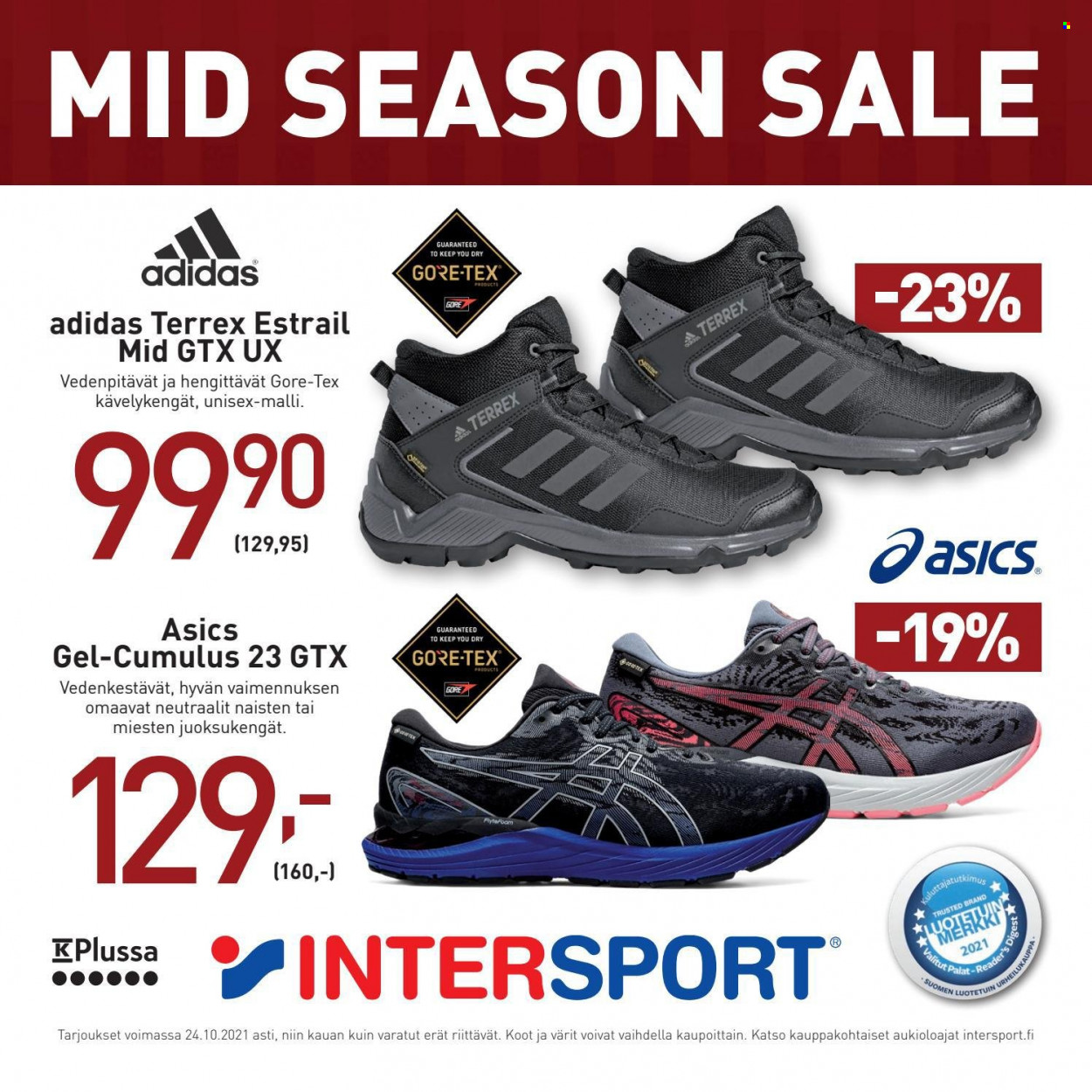 Intersport tarjoukset - 18.10.2021 - 24.10.2021. Sivu 24