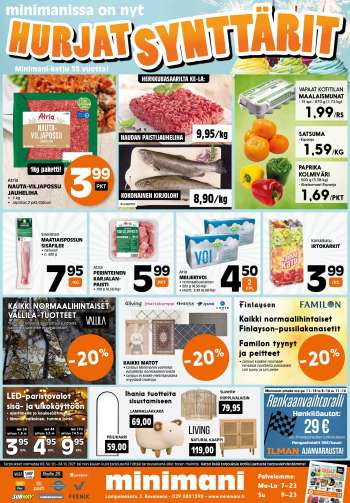 Minimani tarjoukset  - 20.10.2021 - 24.10.2021.