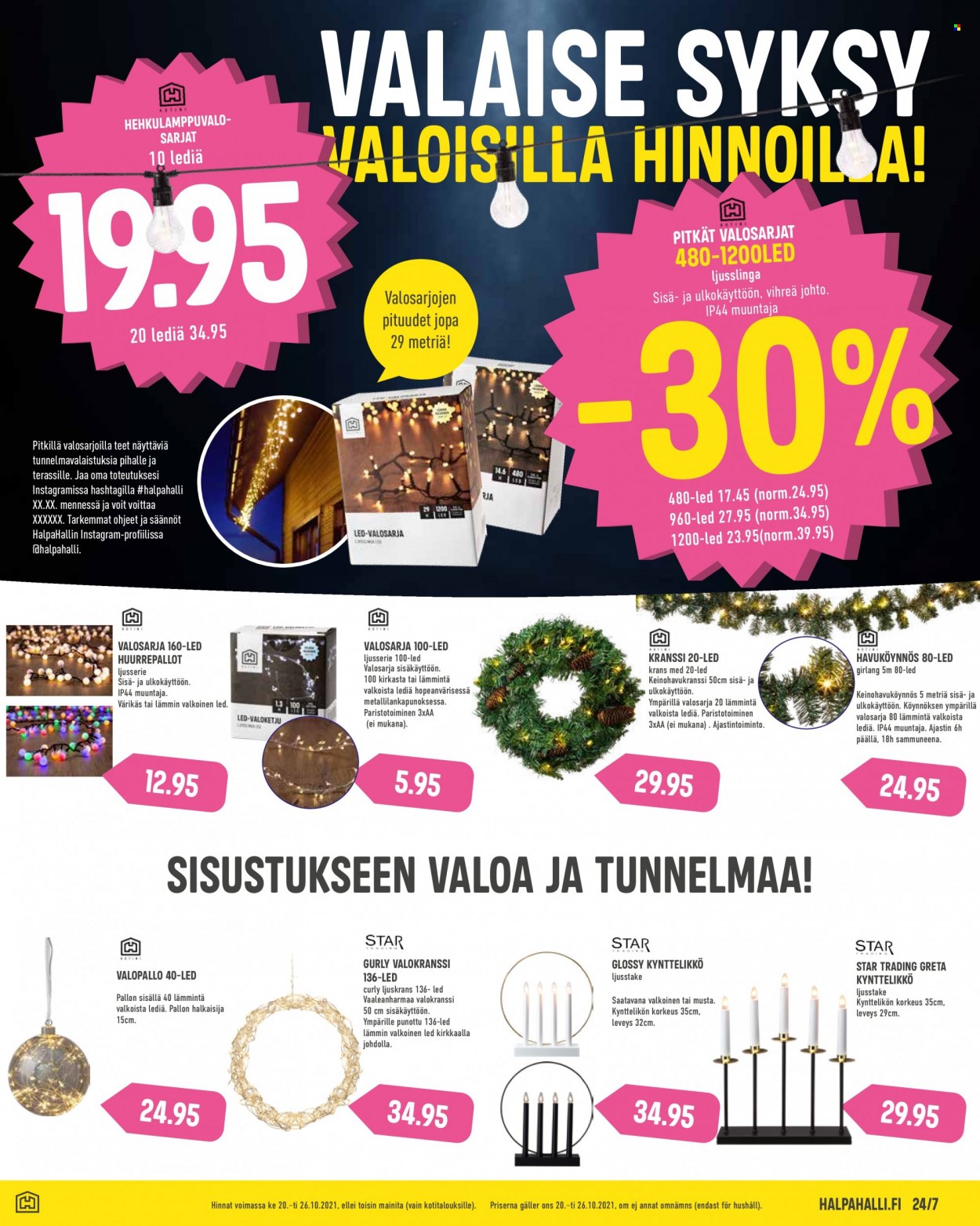 HalpaHalli tarjoukset - 20.10.2021 - 26.10.2021. Sivu 2
