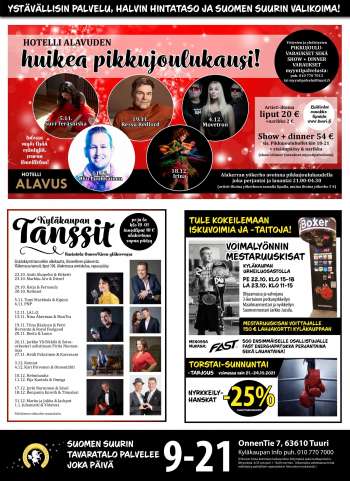 Tuuri tarjoukset  - 21.10.2021 - 27.10.2021.