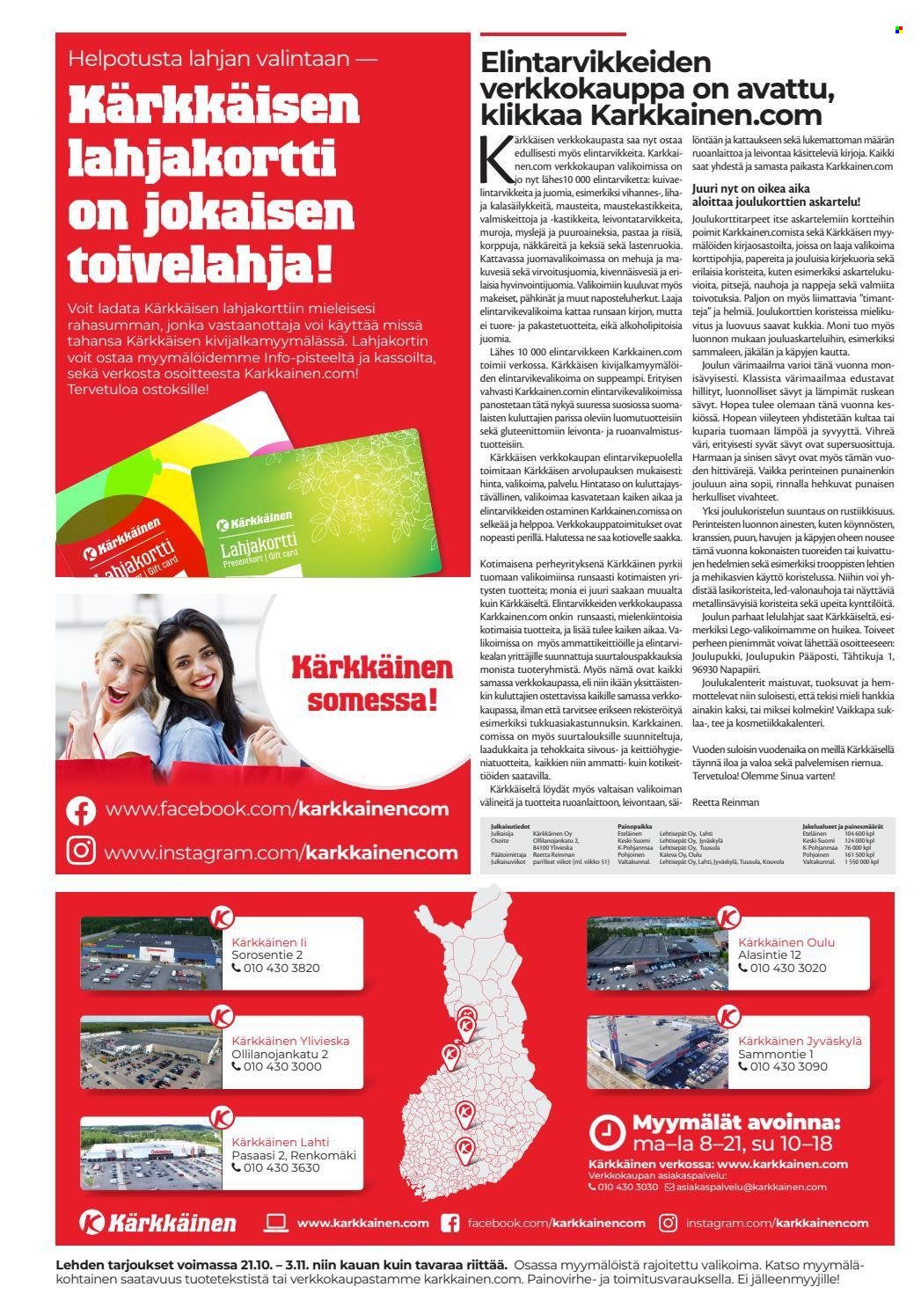 Kärkkäinen tarjoukset - 21.10.2021 - 03.11.2021. Sivu 2