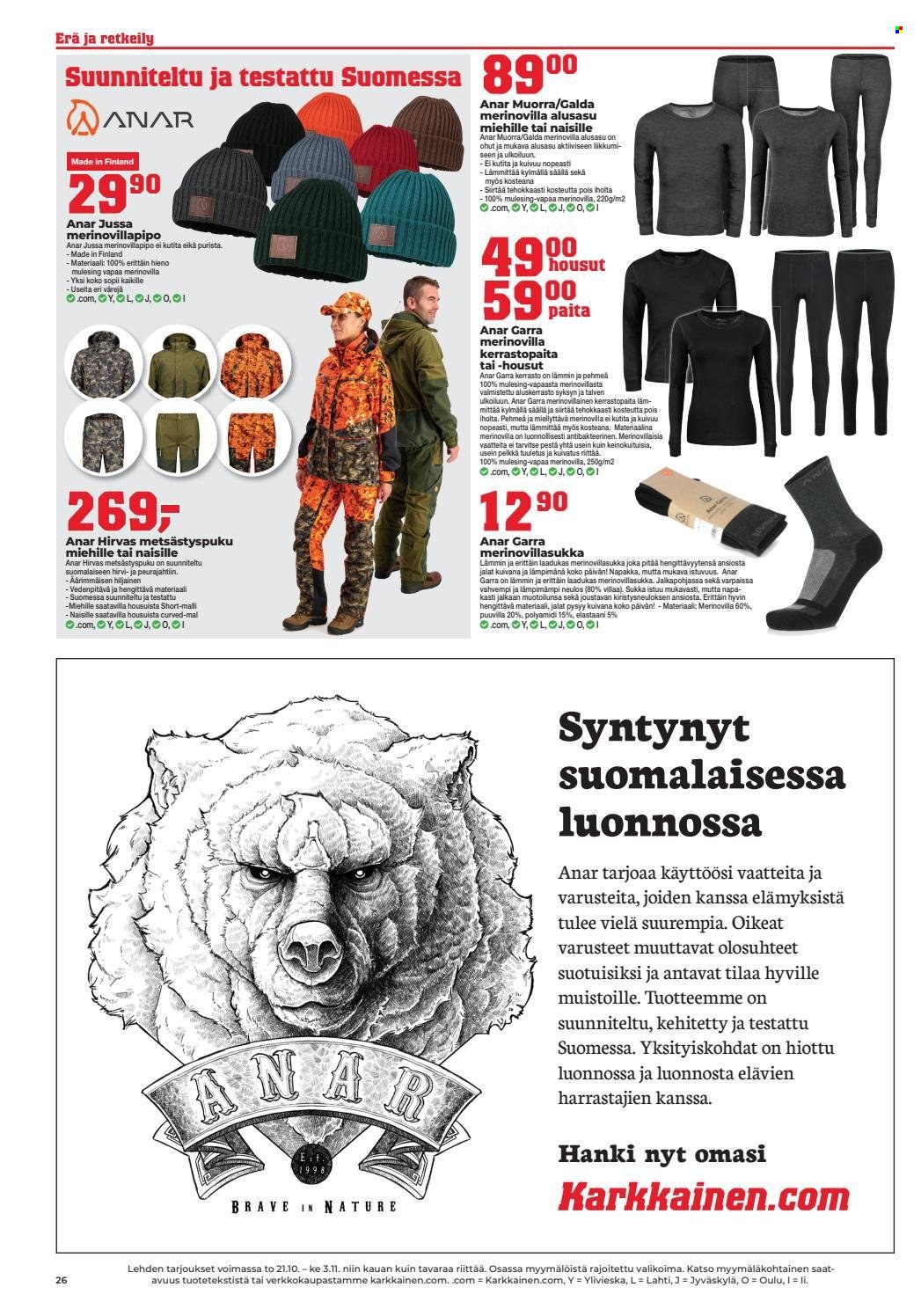Kärkkäinen tarjoukset - 21.10.2021 - 03.11.2021. Sivu 20