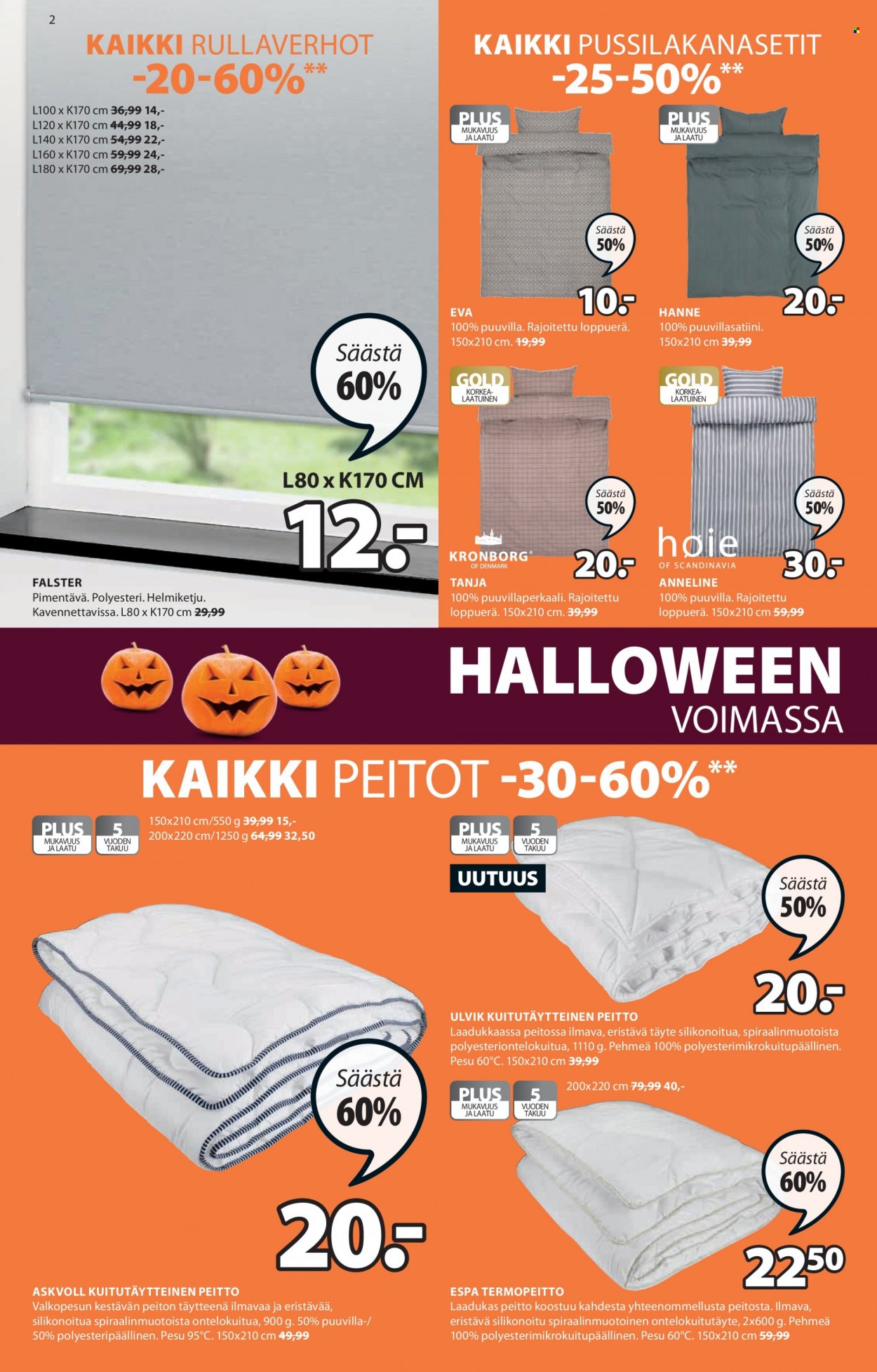 JYSK tarjoukset - 25.10.2021 - 31.10.2021. Sivu 2