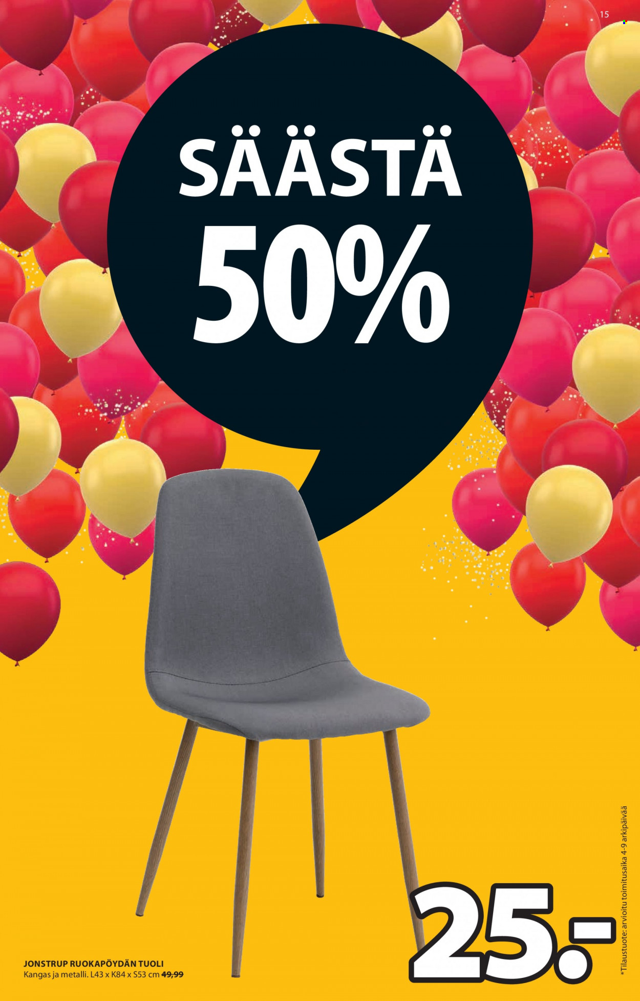 JYSK tarjoukset - 25.10.2021 - 31.10.2021. Sivu 15