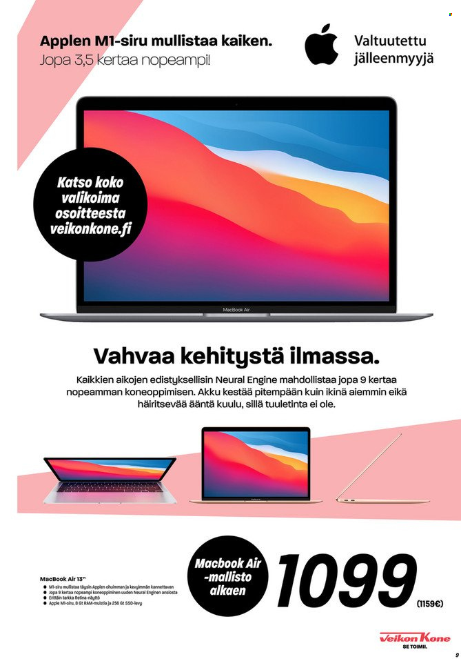 Veikon Kone tarjoukset - 24.10.2021 - 30.10.2021. Sivu 9