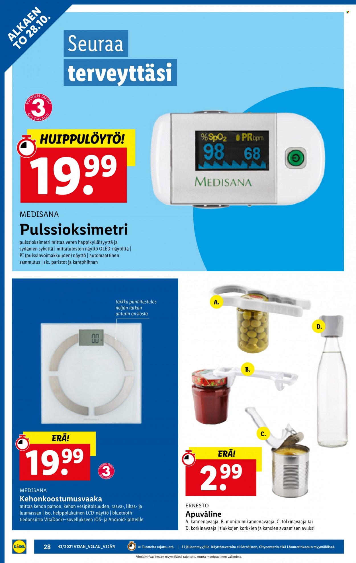 Lidl tarjoukset - 28.10.2021 - 03.11.2021. Sivu 28