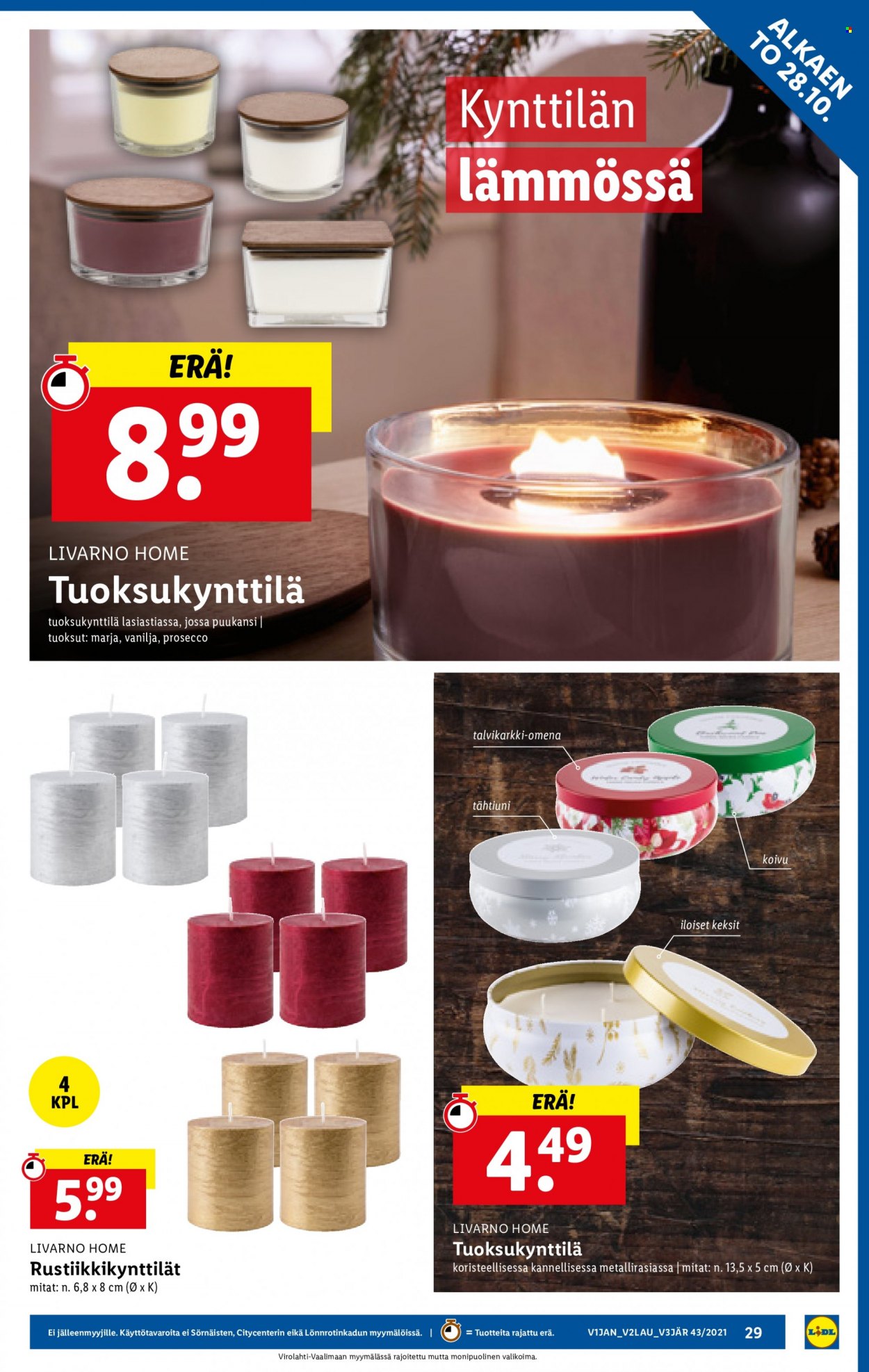 Lidl tarjoukset - 28.10.2021 - 03.11.2021. Sivu 29