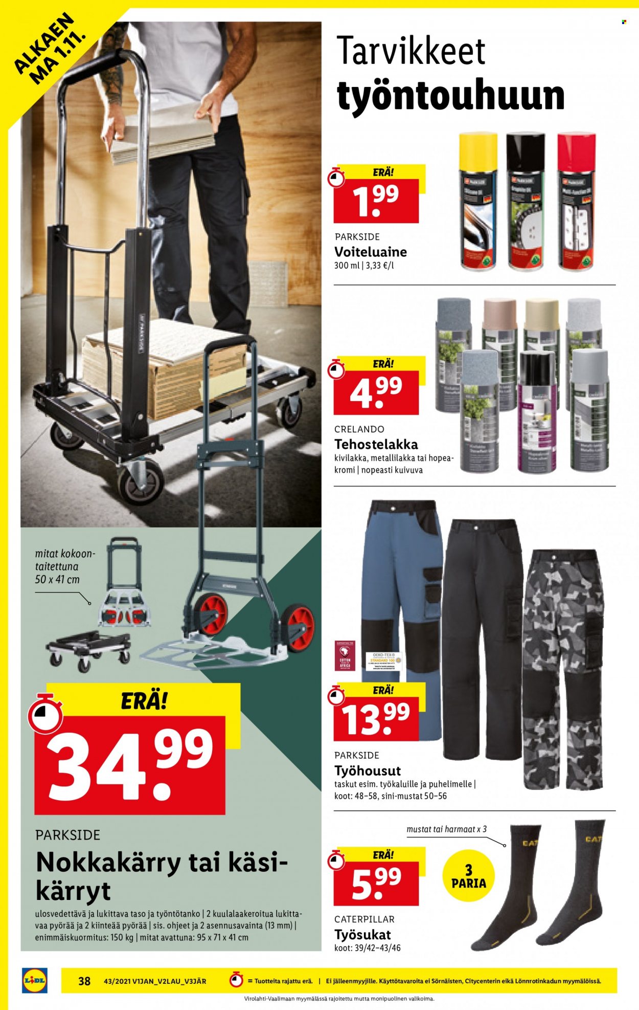 Lidl tarjoukset - 28.10.2021 - 03.11.2021. Sivu 38