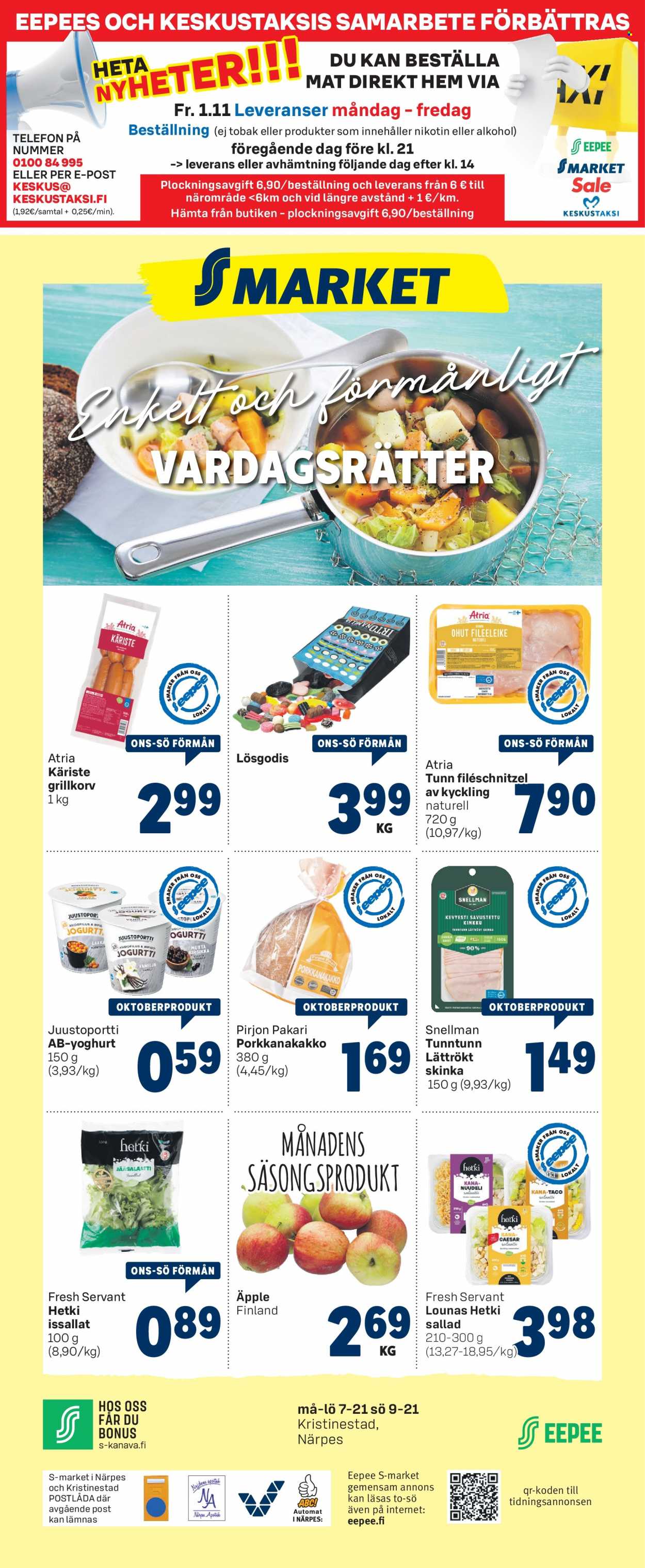 S-market tarjoukset - 27.10.2021 - 31.10.2021. Sivu 1