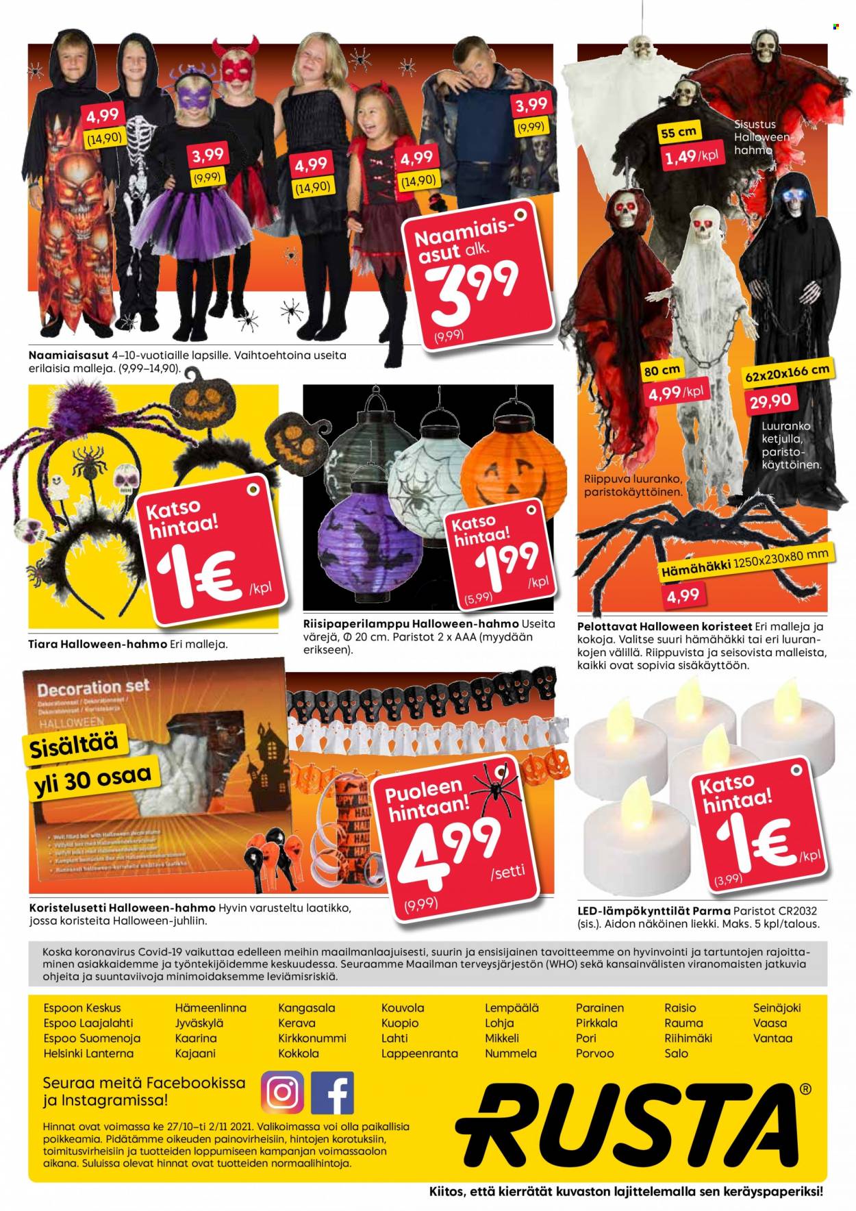 Rusta tarjoukset - 27.10.2021 - 02.11.2021. Sivu 20