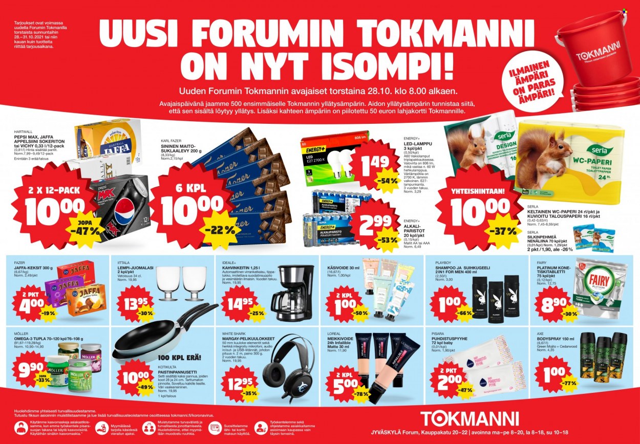 Tokmanni tarjoukset - 28.10.2021 - 31.10.2021. Sivu 1