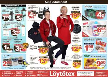 Löytötex tarjoukset  - 27.10.2021 - 02.11.2021.
