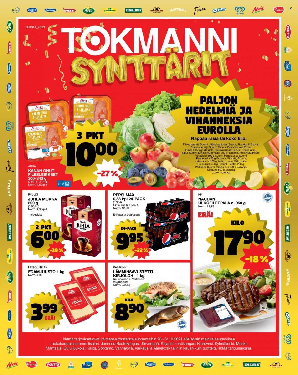 Tokmanni tarjoukset - 28.10.2021 - 31.10.2021. Sivu 1