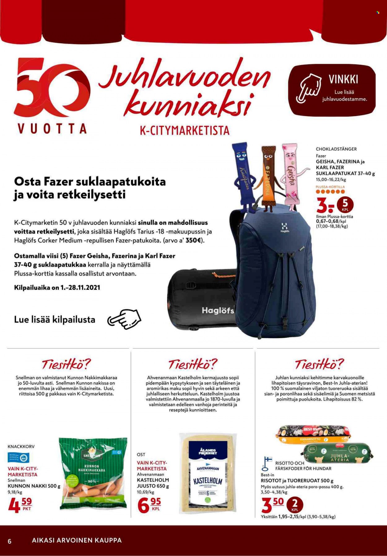 K-citymarket tarjoukset - 01.11.2021 - 03.11.2021. Sivu 6