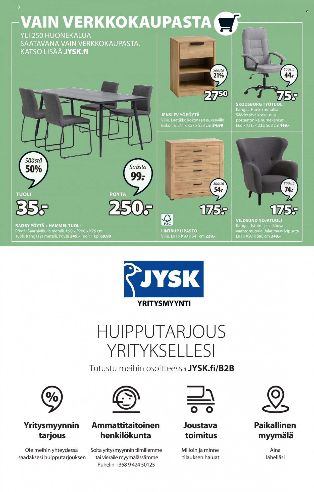 JYSK tarjoukset - 01.11.2021 - 14.11.2021. Sivu 8