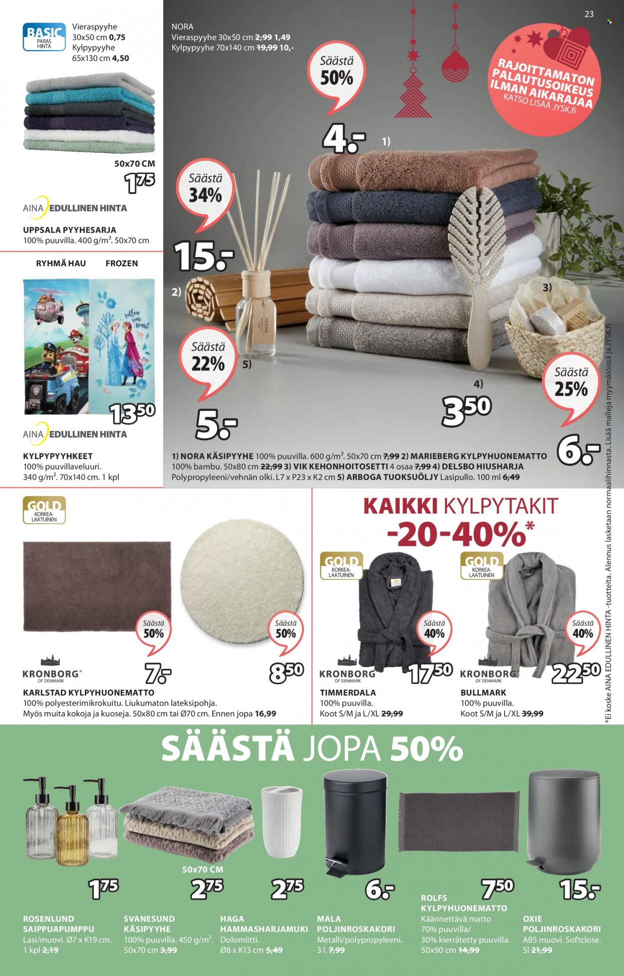 JYSK tarjoukset - 01.11.2021 - 14.11.2021. Sivu 23