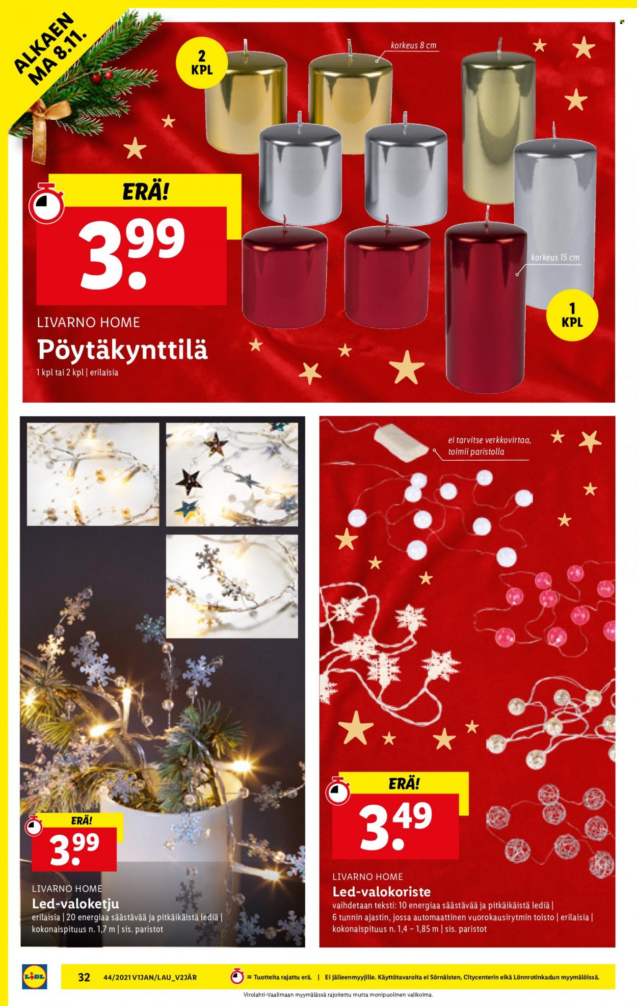 Lidl tarjoukset - 02.11.2021 - 02.11.2021. Sivu 32