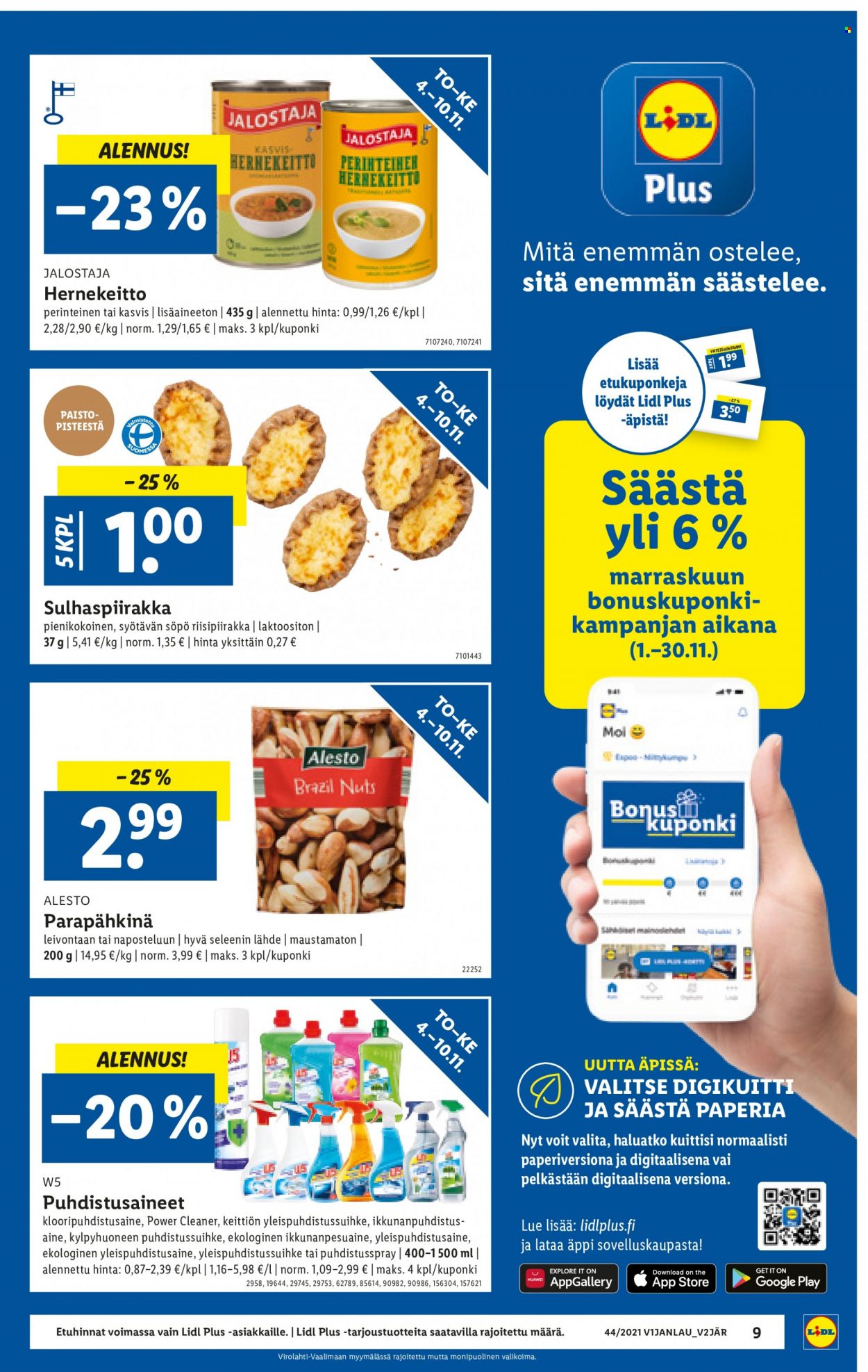 Lidl tarjoukset - 04.11.2021 - 10.11.2021. Sivu 9