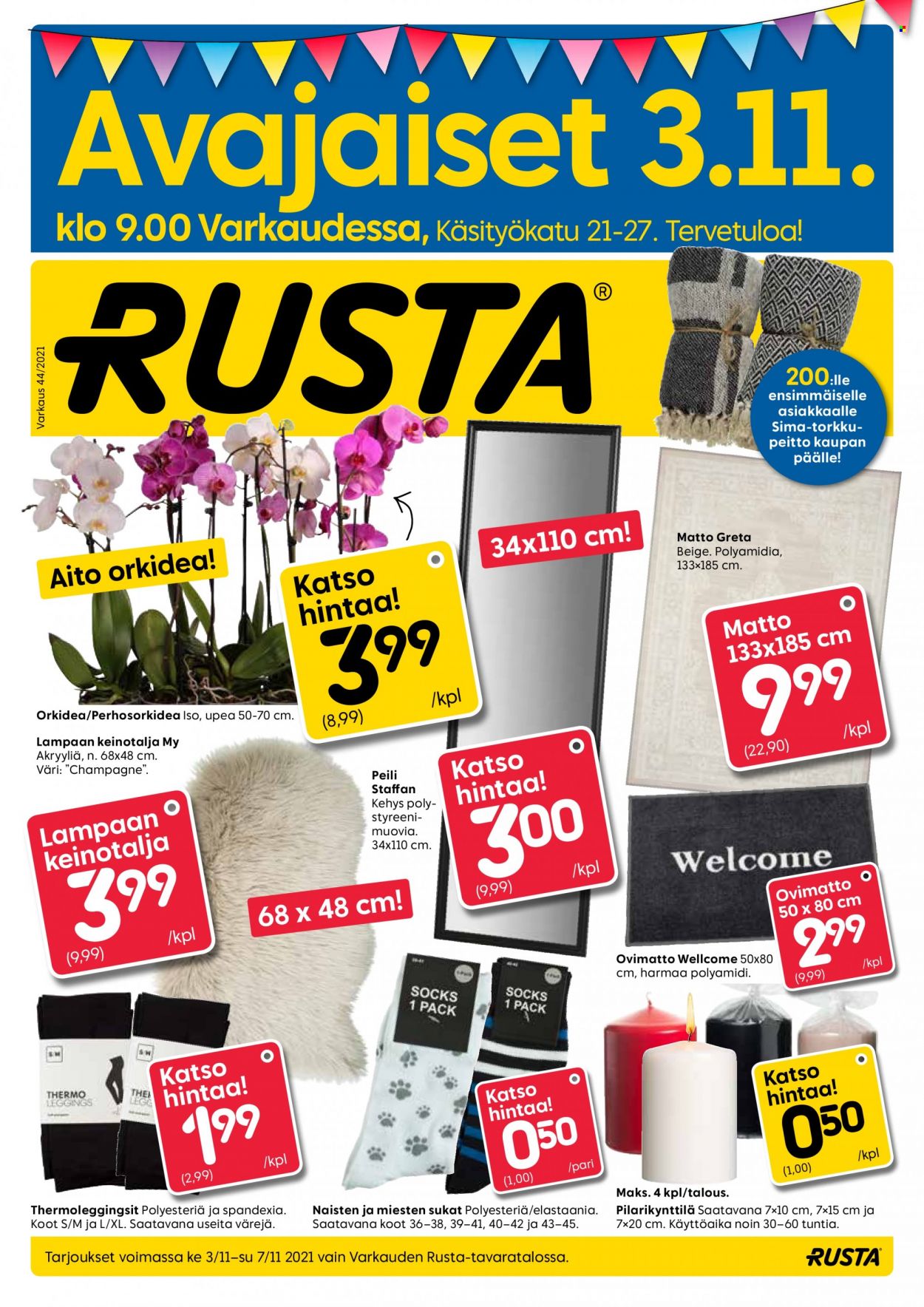 Rusta tarjoukset - 03.11.2021 - 07.11.2021. Sivu 1