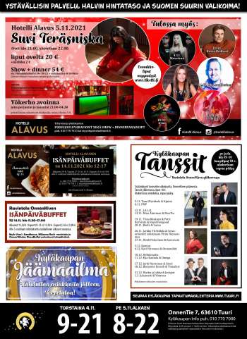 Tuuri tarjoukset  - 04.11.2021 - 10.11.2021.