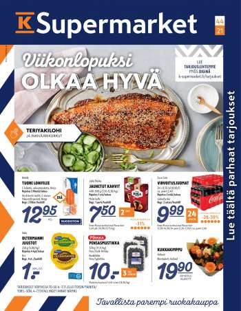 K-Supermarket tarjoukset  - 04.11.2021 - 07.11.2021.