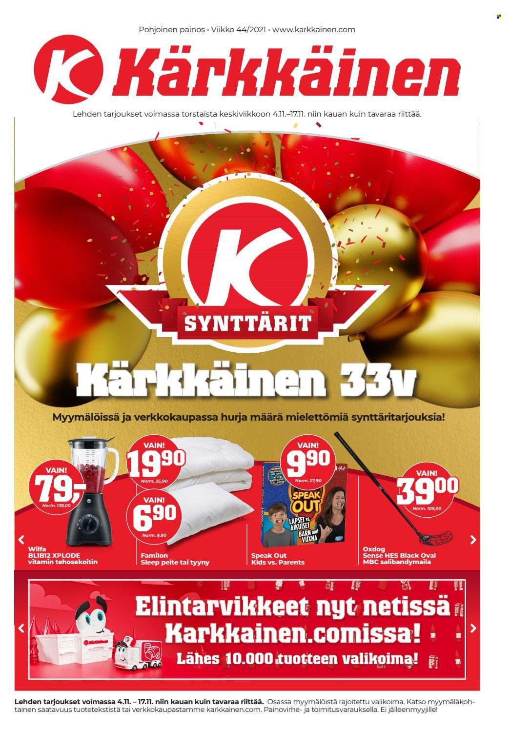 Kärkkäinen tarjoukset - 04.11.2021 - 17.11.2021. Sivu 1