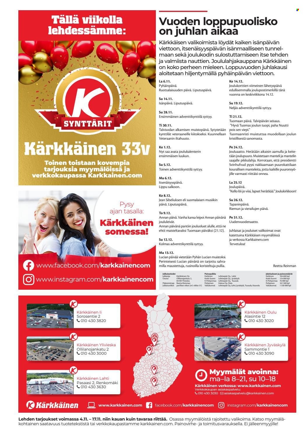 Kärkkäinen tarjoukset - 04.11.2021 - 17.11.2021. Sivu 2