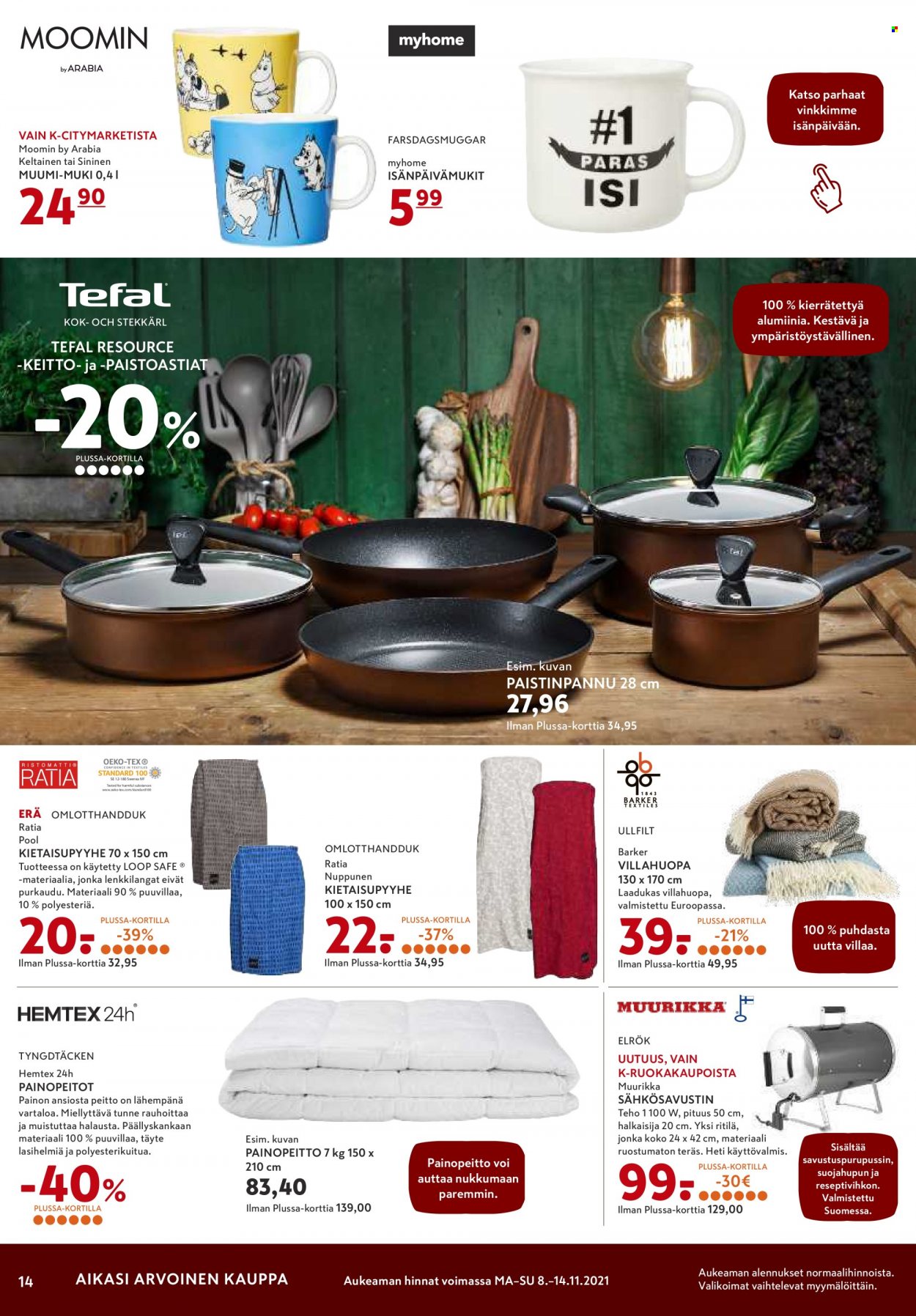 K-citymarket tarjoukset - 08.11.2021 - 10.11.2021. Sivu 14