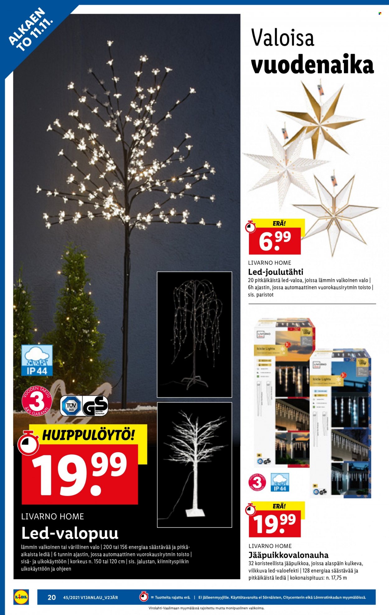 Lidl tarjoukset - 11.11.2021 - 17.11.2021. Sivu 20