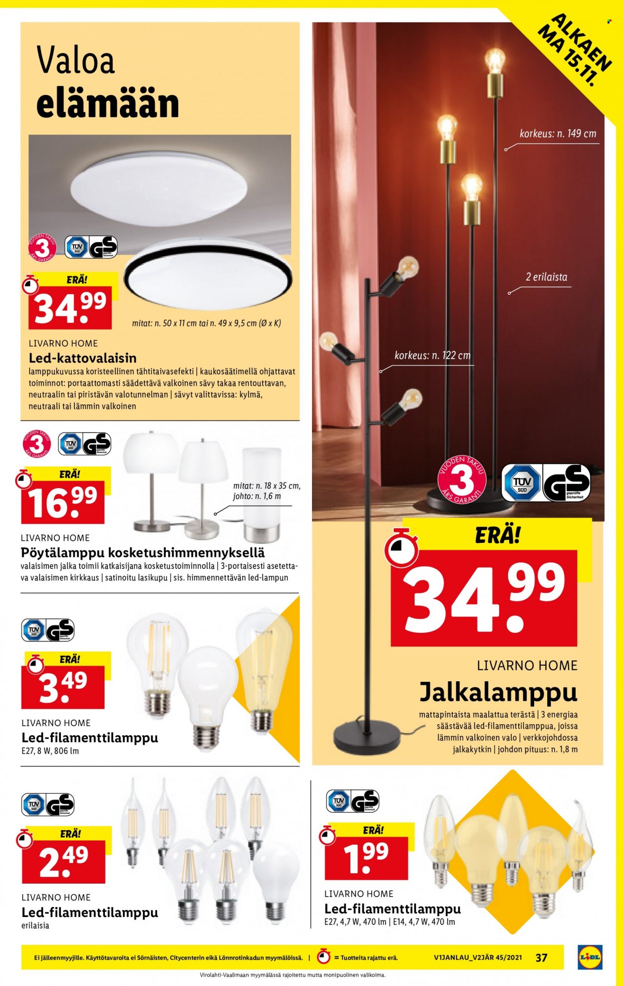 Lidl tarjoukset - 11.11.2021 - 17.11.2021. Sivu 37