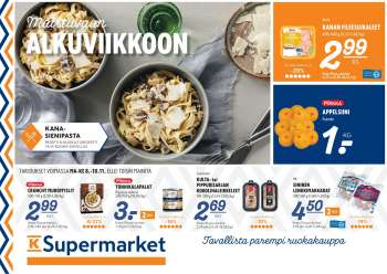 K-Supermarket tarjoukset  - 08.11.2021 - 10.11.2021.