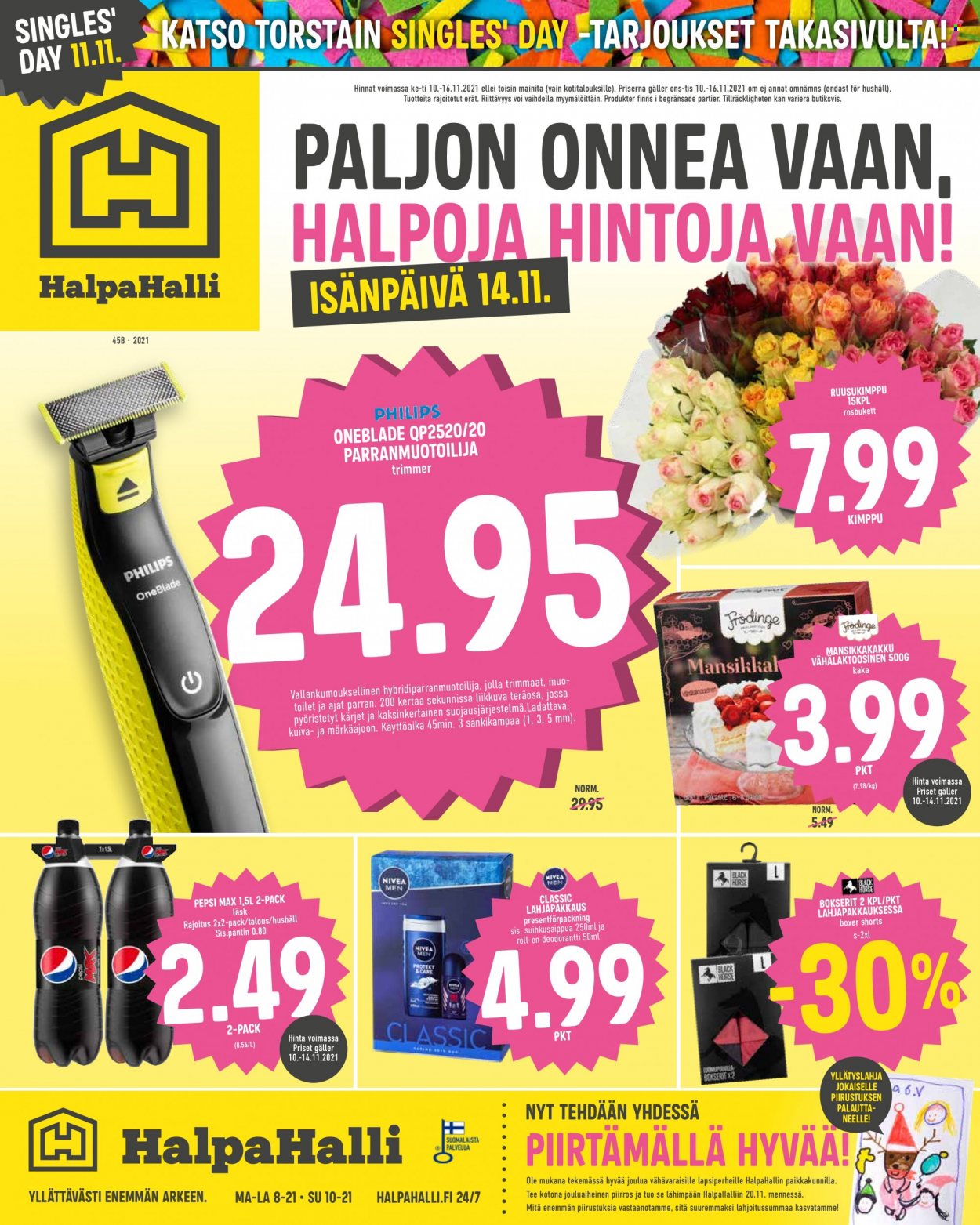 HalpaHalli tarjoukset - 10.11.2021 - 16.11.2021. Sivu 1