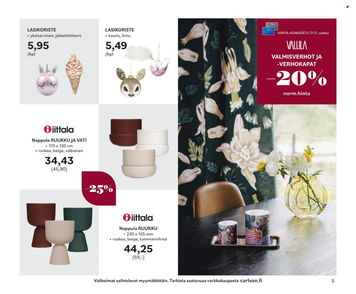 Carlson tarjoukset - 17.11.2021 - 31.12.2021. Sivu 5