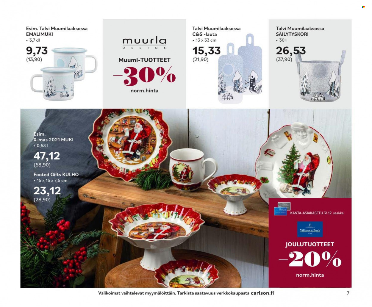 Carlson tarjoukset - 17.11.2021 - 31.12.2021. Sivu 7