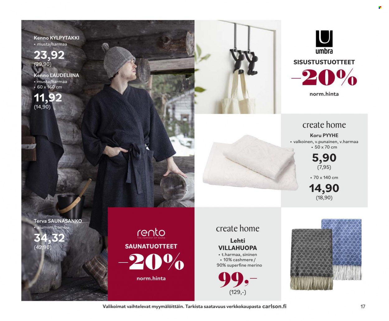 Carlson tarjoukset - 17.11.2021 - 31.12.2021. Sivu 17