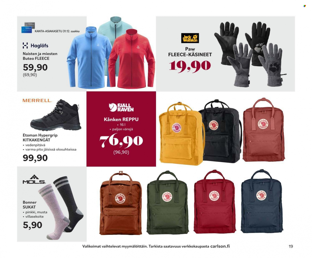 Carlson tarjoukset - 17.11.2021 - 31.12.2021. Sivu 19