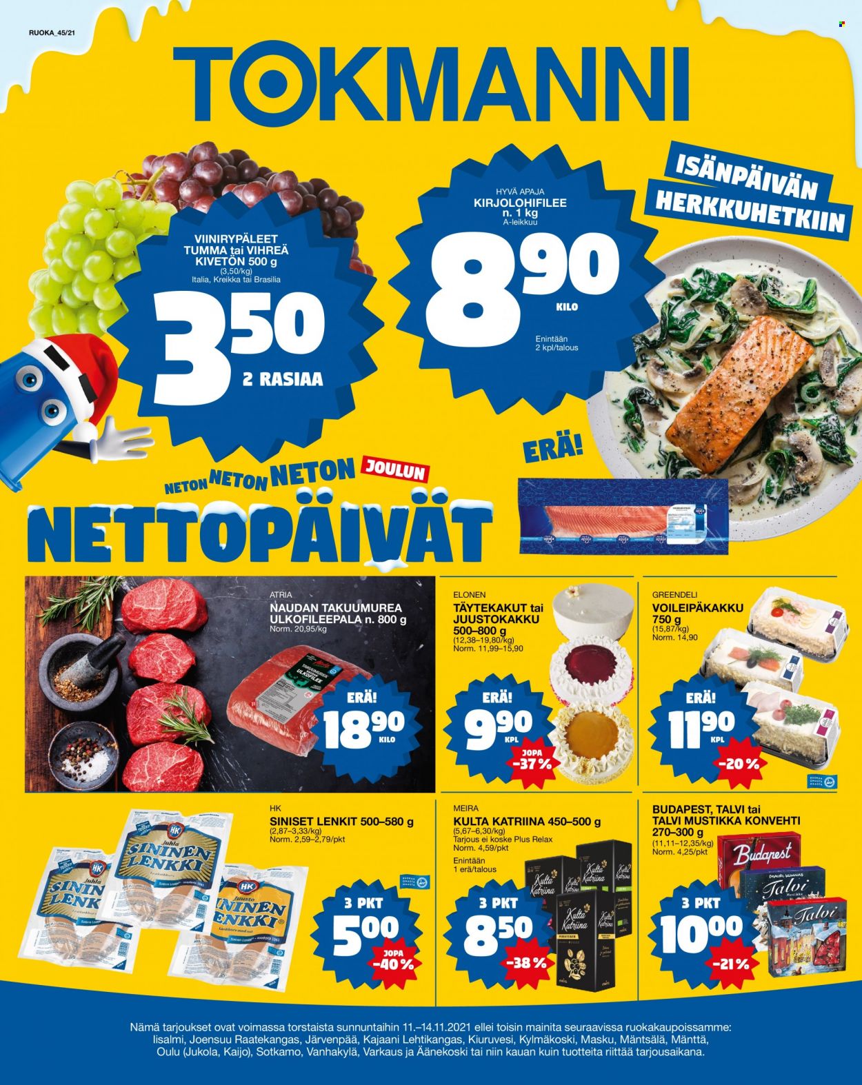 Tokmanni tarjoukset - 11.11.2021 - 14.11.2021. Sivu 1
