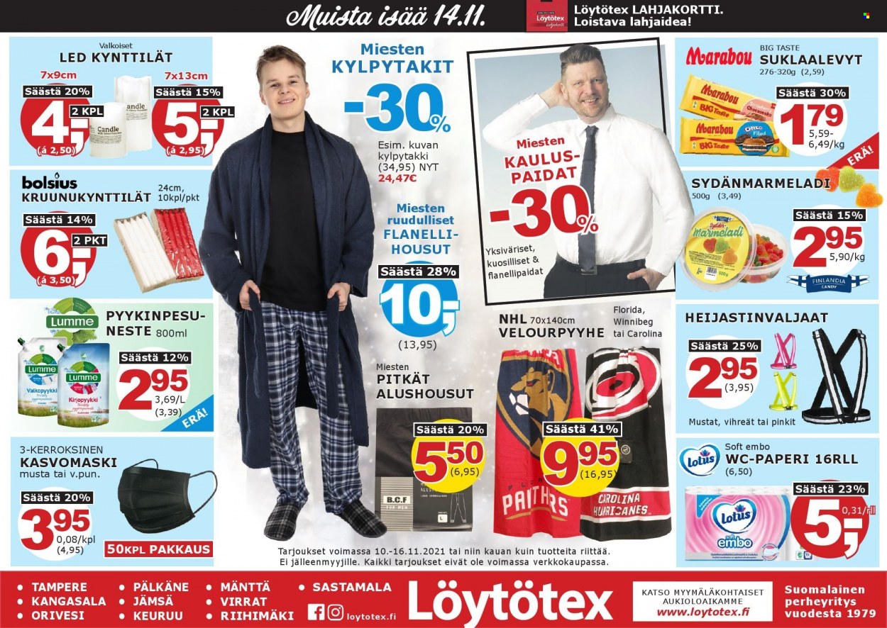 Löytötex tarjoukset - 10.11.2021 - 16.11.2021. Sivu 1