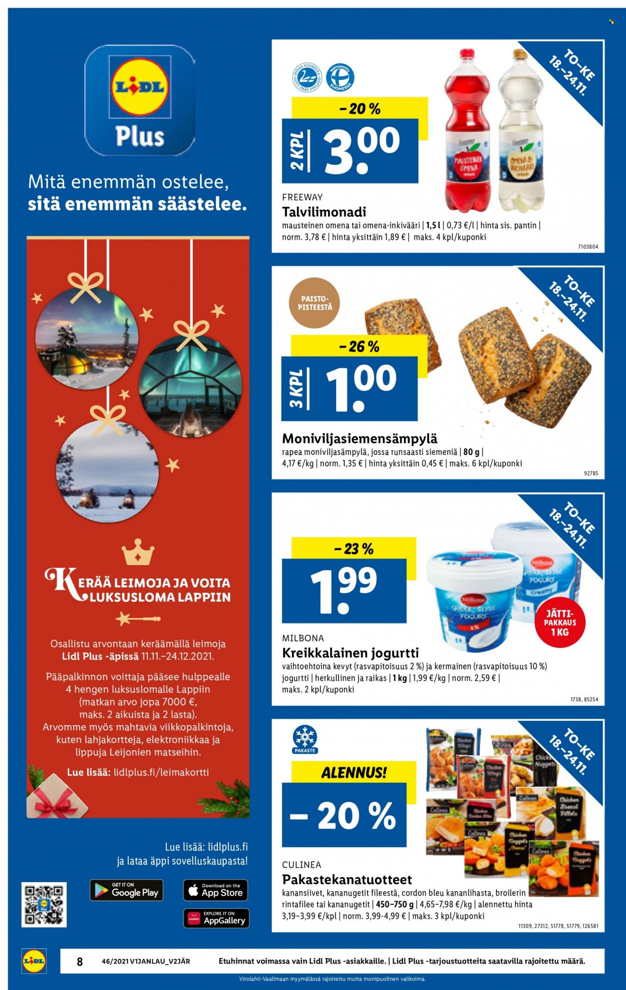 Lidl tarjoukset - 18.11.2021 - 24.11.2021. Sivu 8