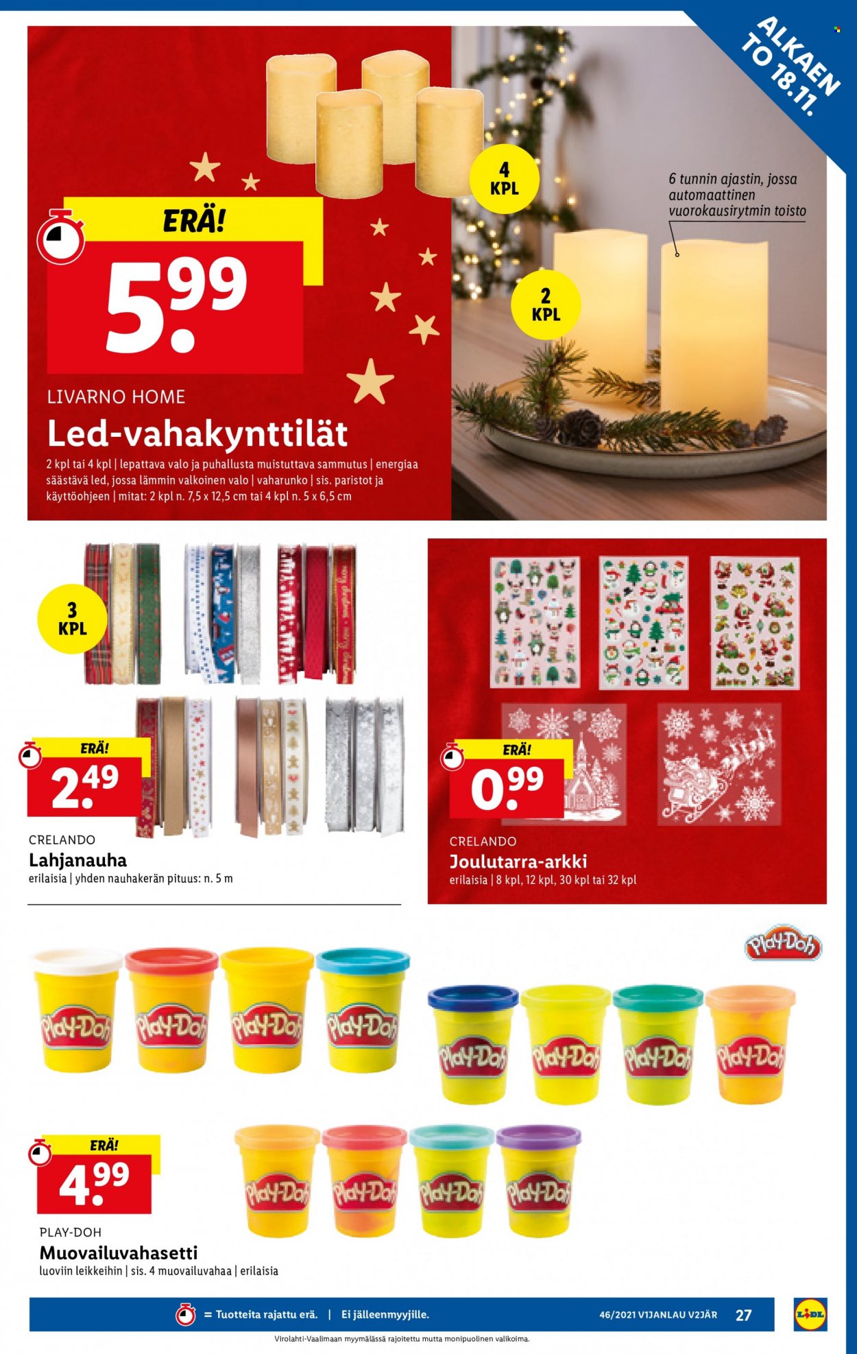 Lidl tarjoukset - 18.11.2021 - 24.11.2021. Sivu 27