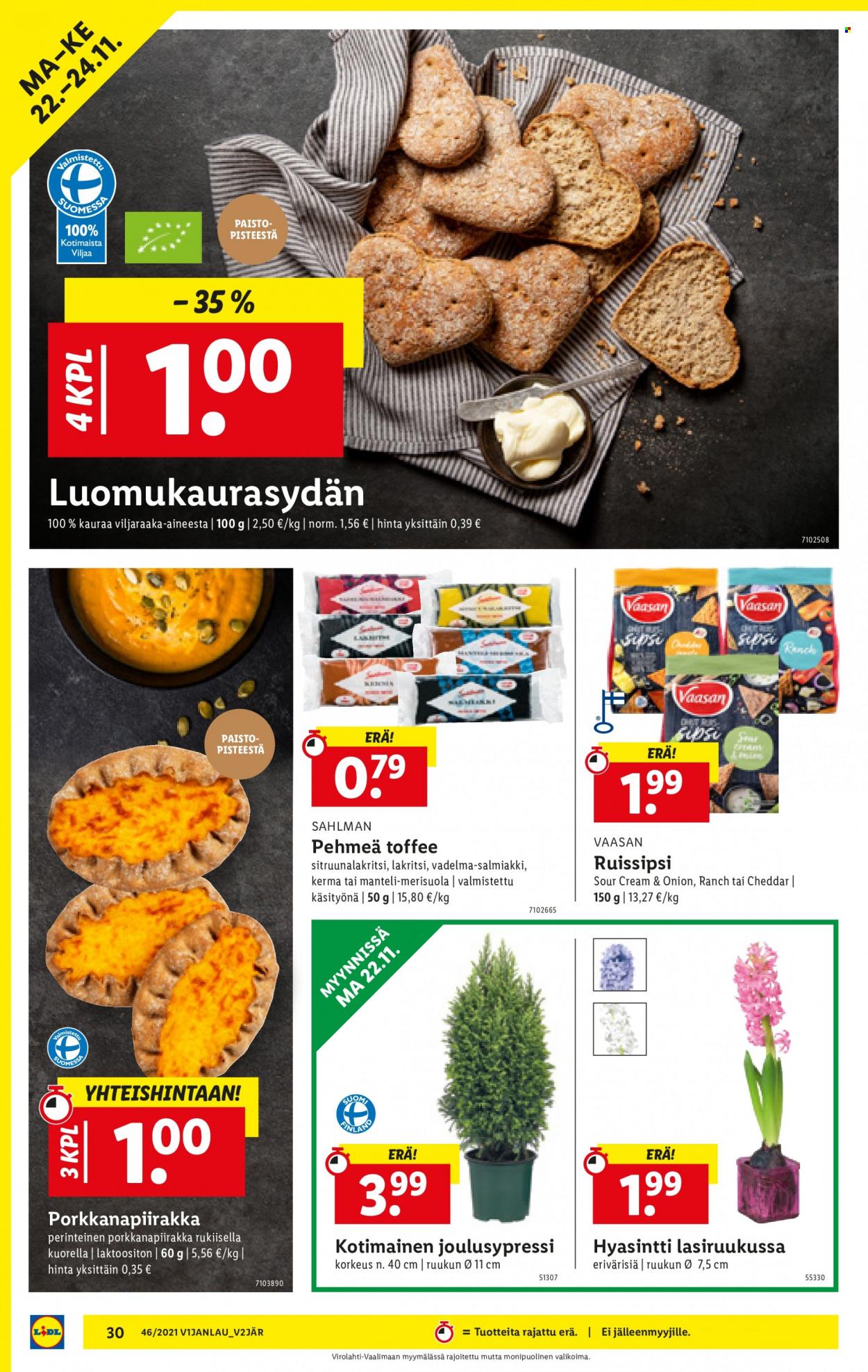 Lidl tarjoukset - 18.11.2021 - 24.11.2021. Sivu 30