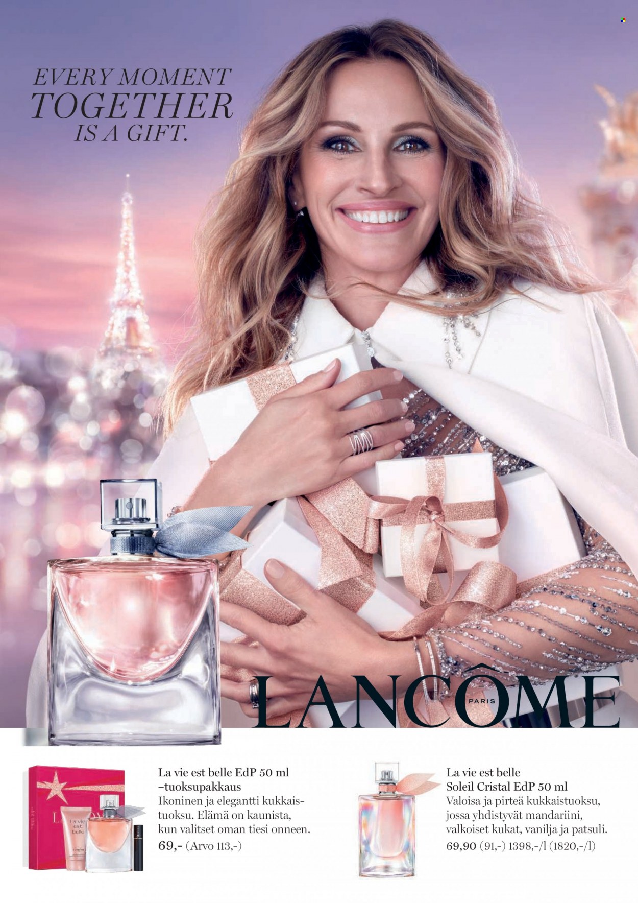 thumbnail - Sokos tarjoukset  - 16.11.2021 - 24.12.2021 - Tarjoustuotteet - Lancôme, eau de parfum, vanilja. Sivu 66.