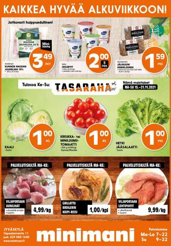 Minimani tarjoukset  - 15.11.2021 - 21.11.2021.