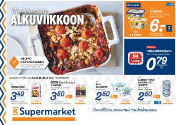 K-Supermarket tarjoukset  - 15.11.2021 - 17.11.2021.