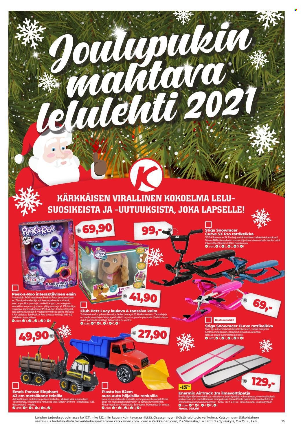 Kärkkäinen tarjoukset - 17.11.2021 - 01.12.2021. Sivu 1