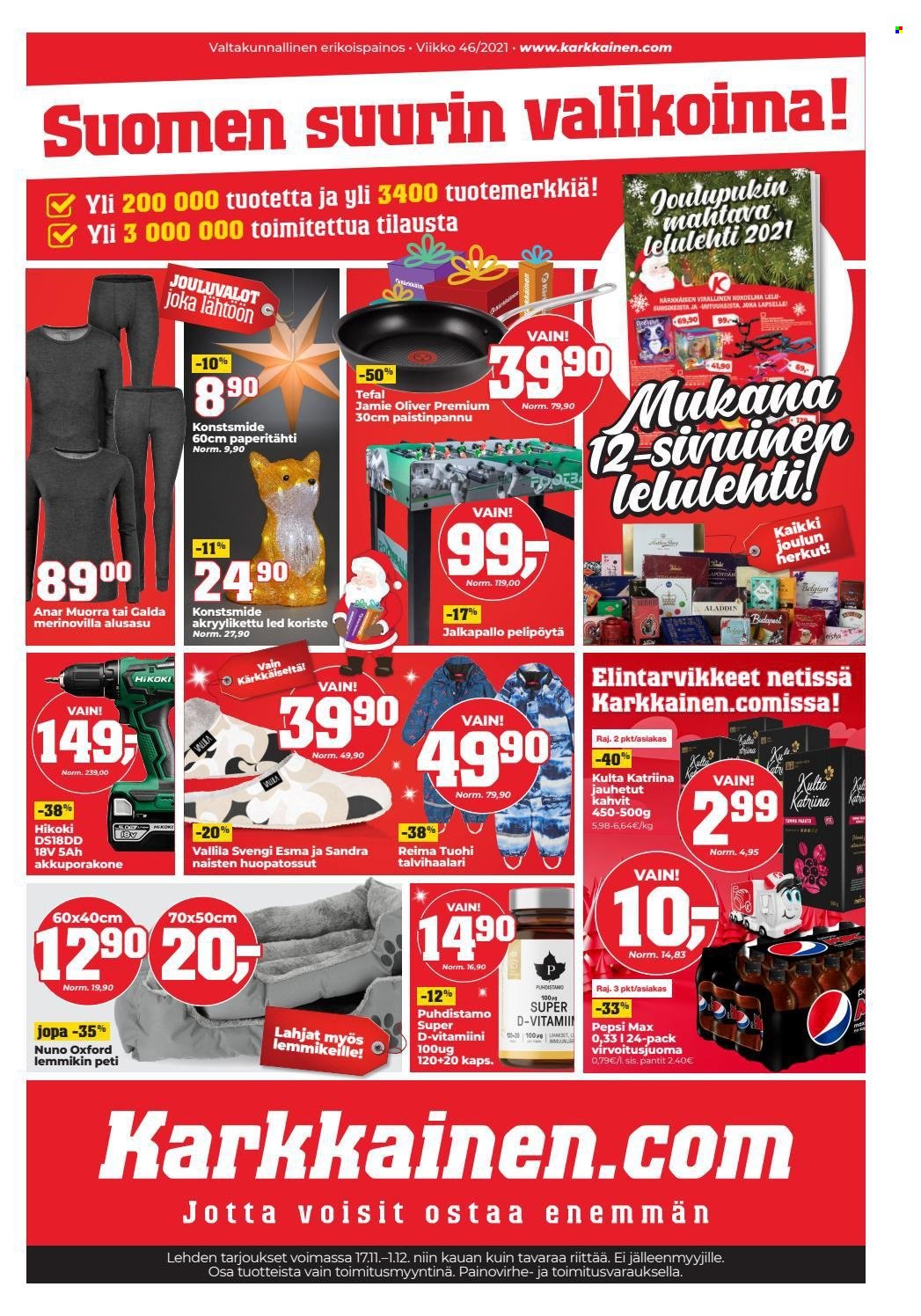 Kärkkäinen tarjoukset - 17.11.2021 - 01.12.2021. Sivu 1