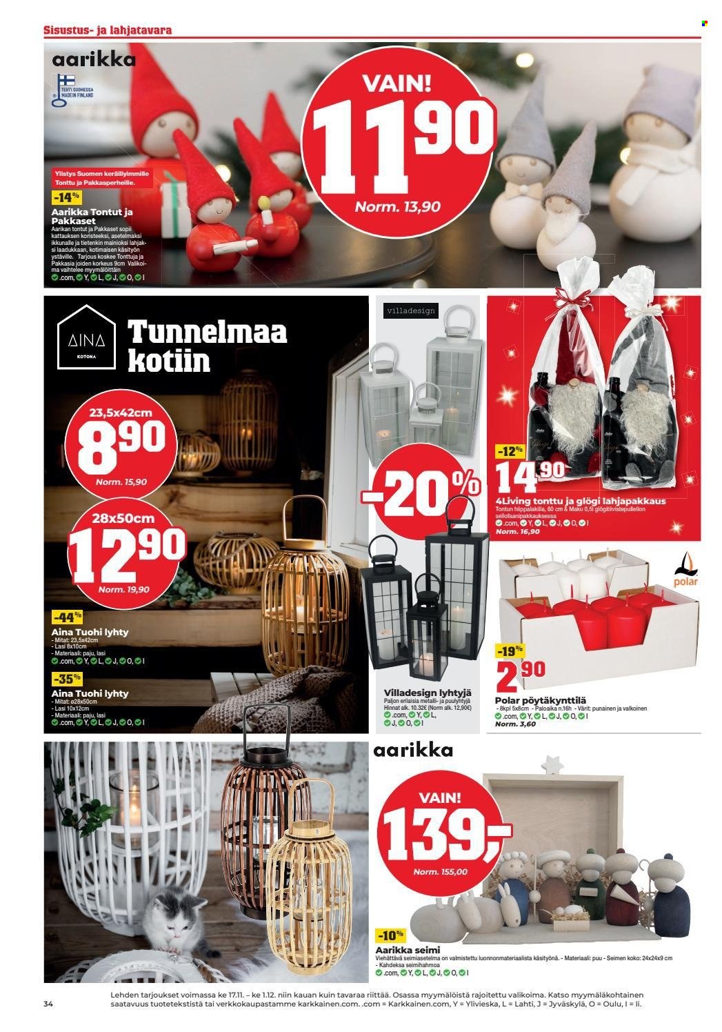 Kärkkäinen tarjoukset - 17.11.2021 - 01.12.2021. Sivu 34