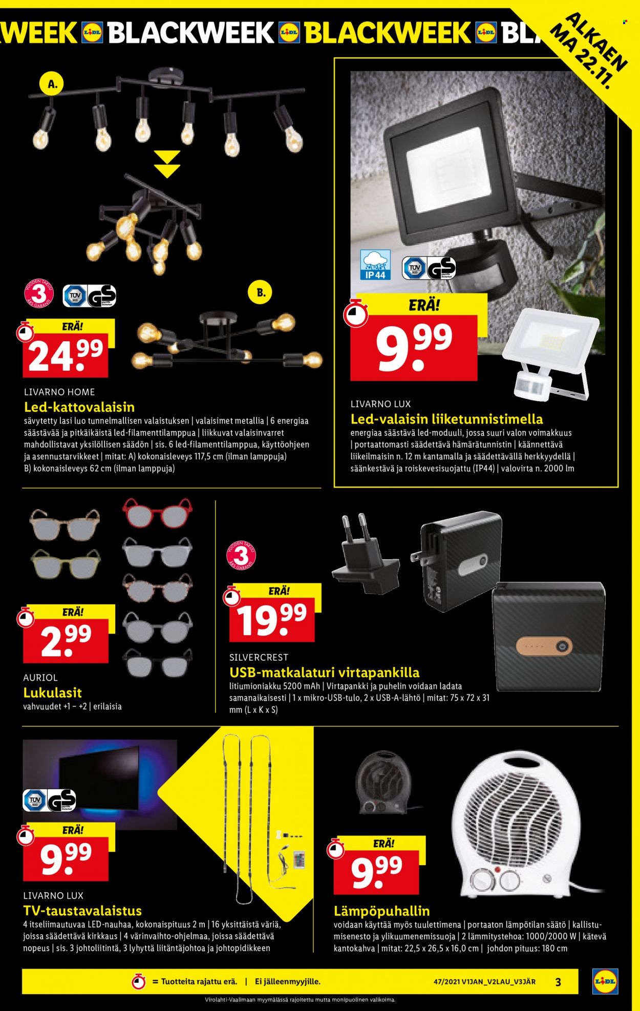Lidl tarjoukset - 22.11.2021 - 01.12.2021. Sivu 3